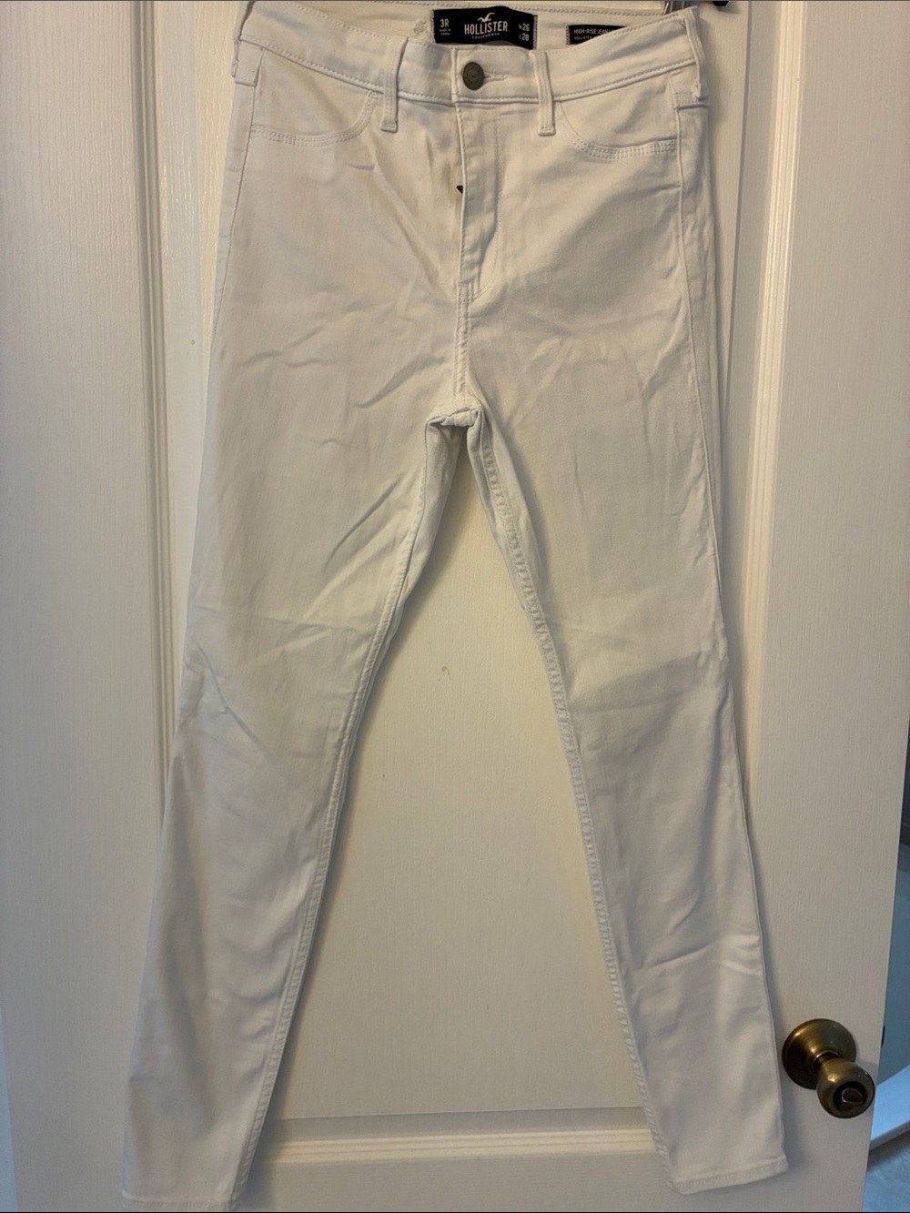 Hollister White Women's High Rise Jeans